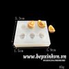 Khuôn silicon 4D 6 thỏi vàng