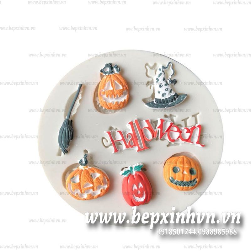 Khuôn silicon 4D 7 mô hình Halloween
