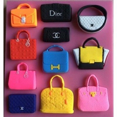 Khuôn silicon 4D bộ túi xách thời trang