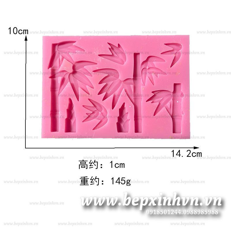 Khuôn silicon 4D cây tre