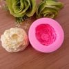 Khuôn silicon 4D hoa mẫu đơn nở xòe lớn 7cm