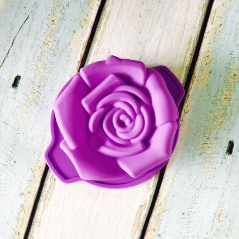 Khuôn silicon rau câu hoa hồng 12,2cm