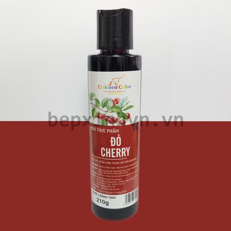 Màu siro thực phẩm đỏ cherry 210g