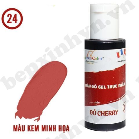 Màu gel đỏ cherry Unicorn Color 28g