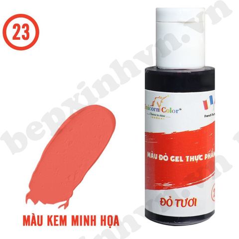 Màu gel đỏ tươi Unicorn Color 28g