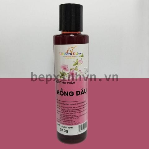 Màu siro thực phẩm hồng dâu 210g