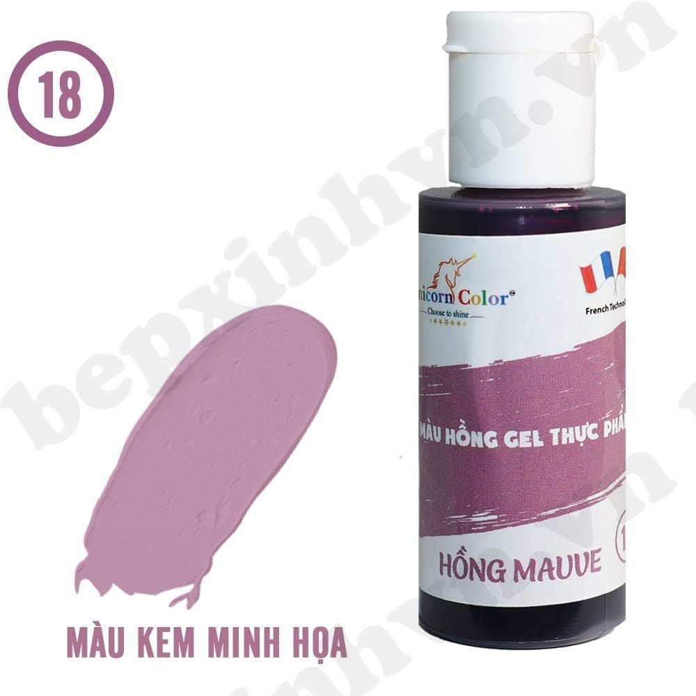 Màu gel hồng mauve Unicorn Color 28g