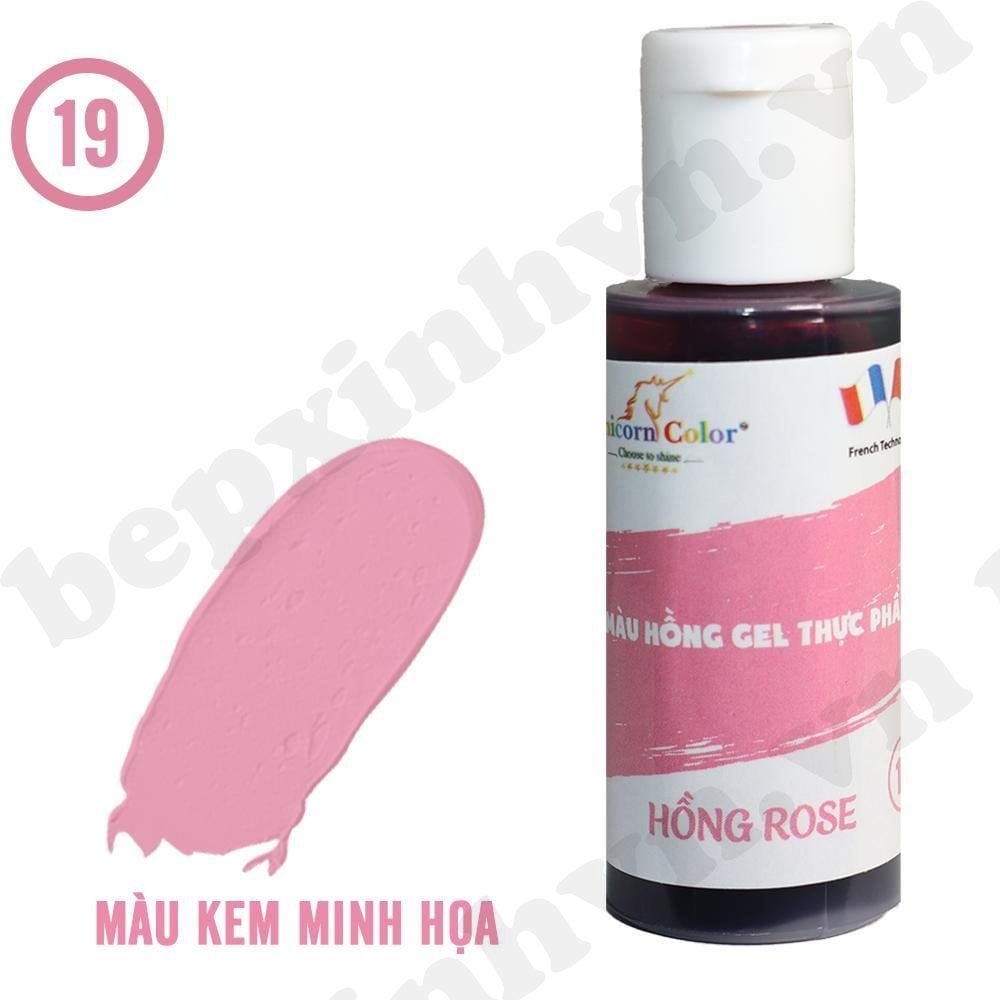 Màu gel hồng rose Unicorn Color 28g