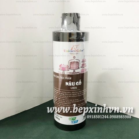 Màu siro thực phẩm nâu gỗ 600g