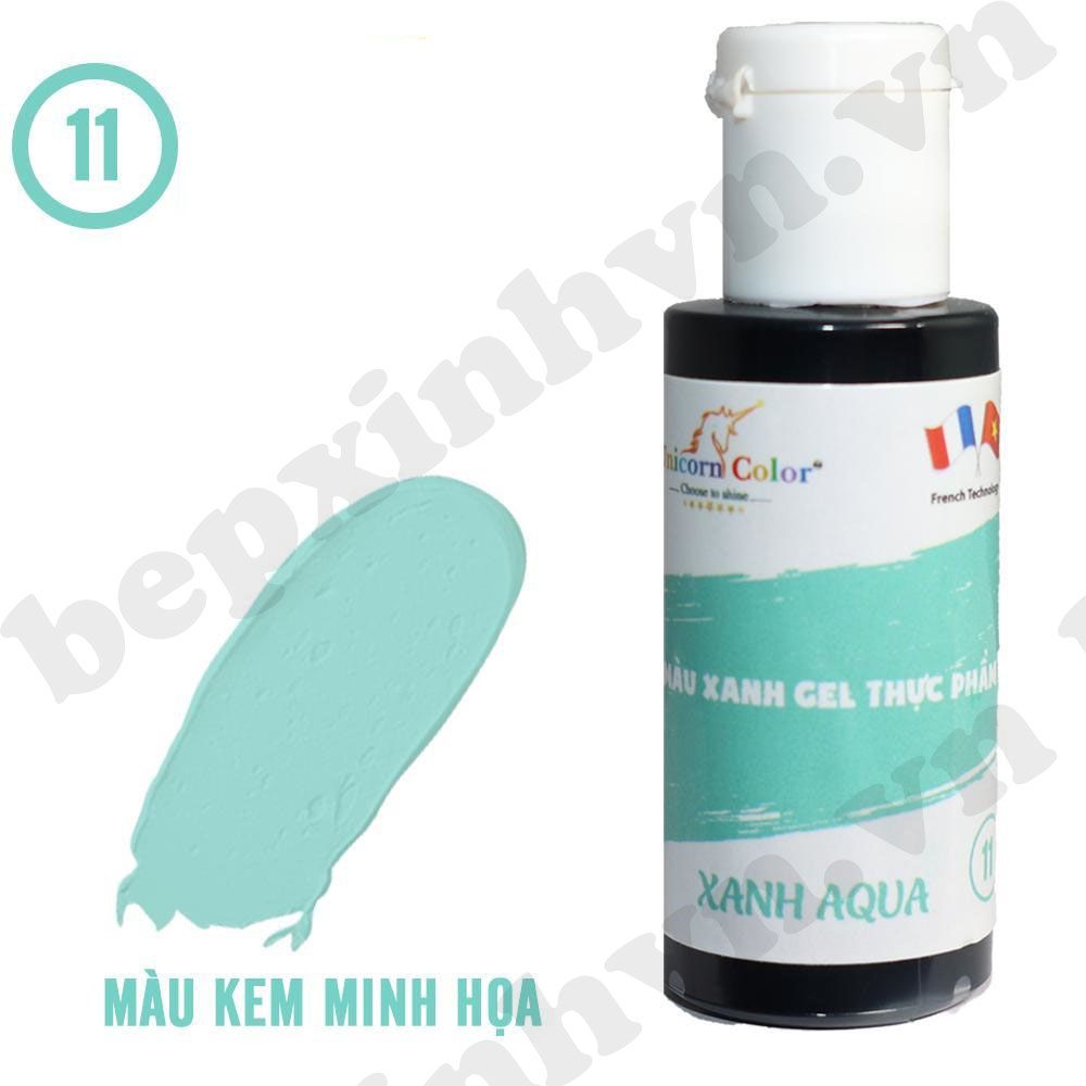 Màu gel xanh aqua Unicorn Color 28g