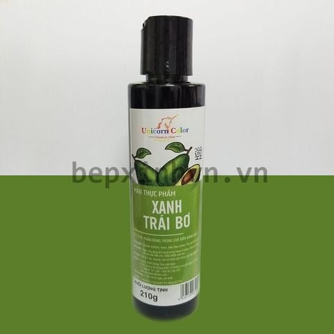 Màu siro thực phẩm xanh bơ 210g