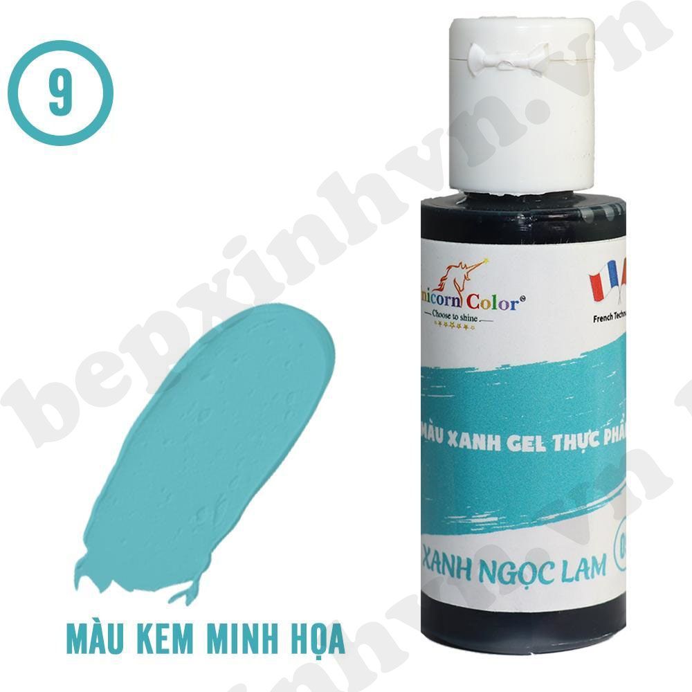 Màu gel xanh ngọc lam Unicorn Color 28g