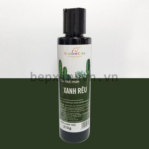 Màu siro thực phẩm xanh rêu 210g