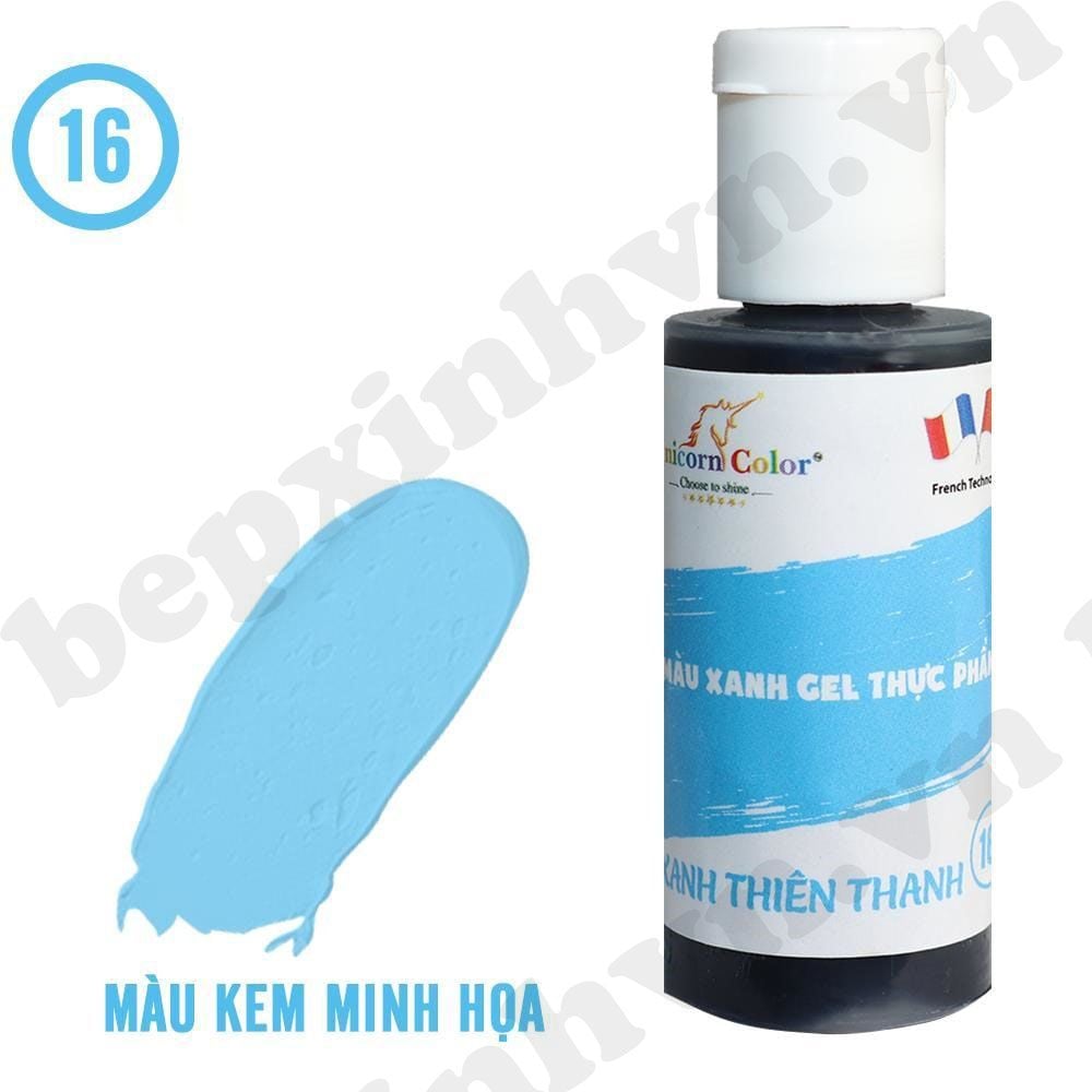 Màu gel xanh thiên thanh Unicorn Color 28g