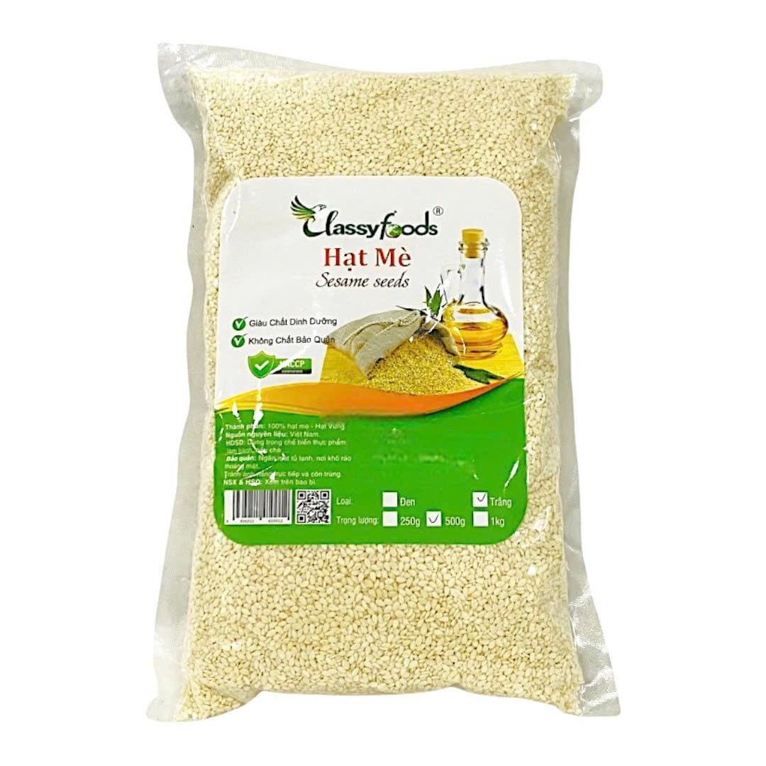 Hạt mè trắng Classyfoods 500gr.