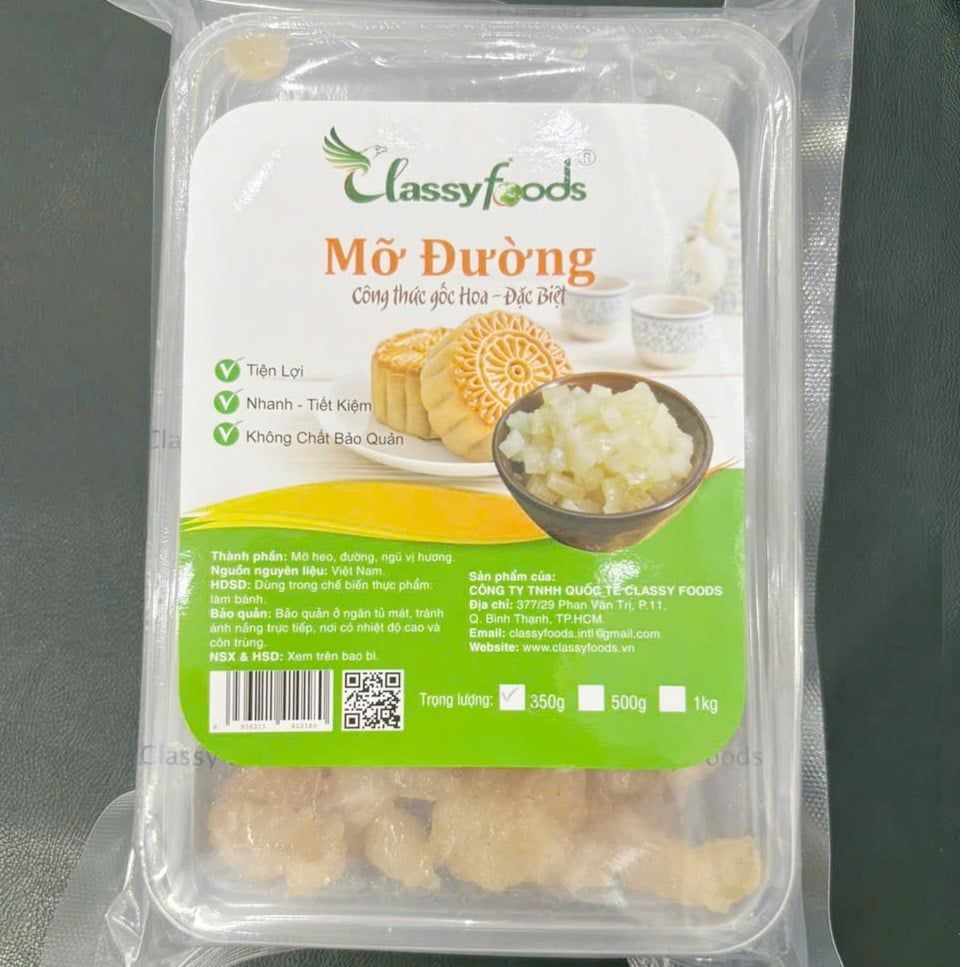 Mỡ đường Classyfoods 250gr - 500gr