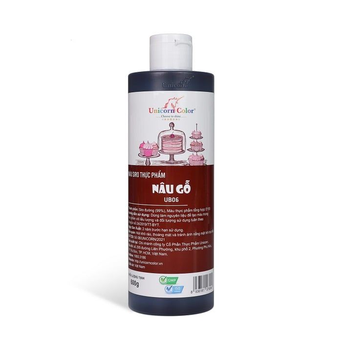 Màu siro thực phẩm nâu gỗ 600g
