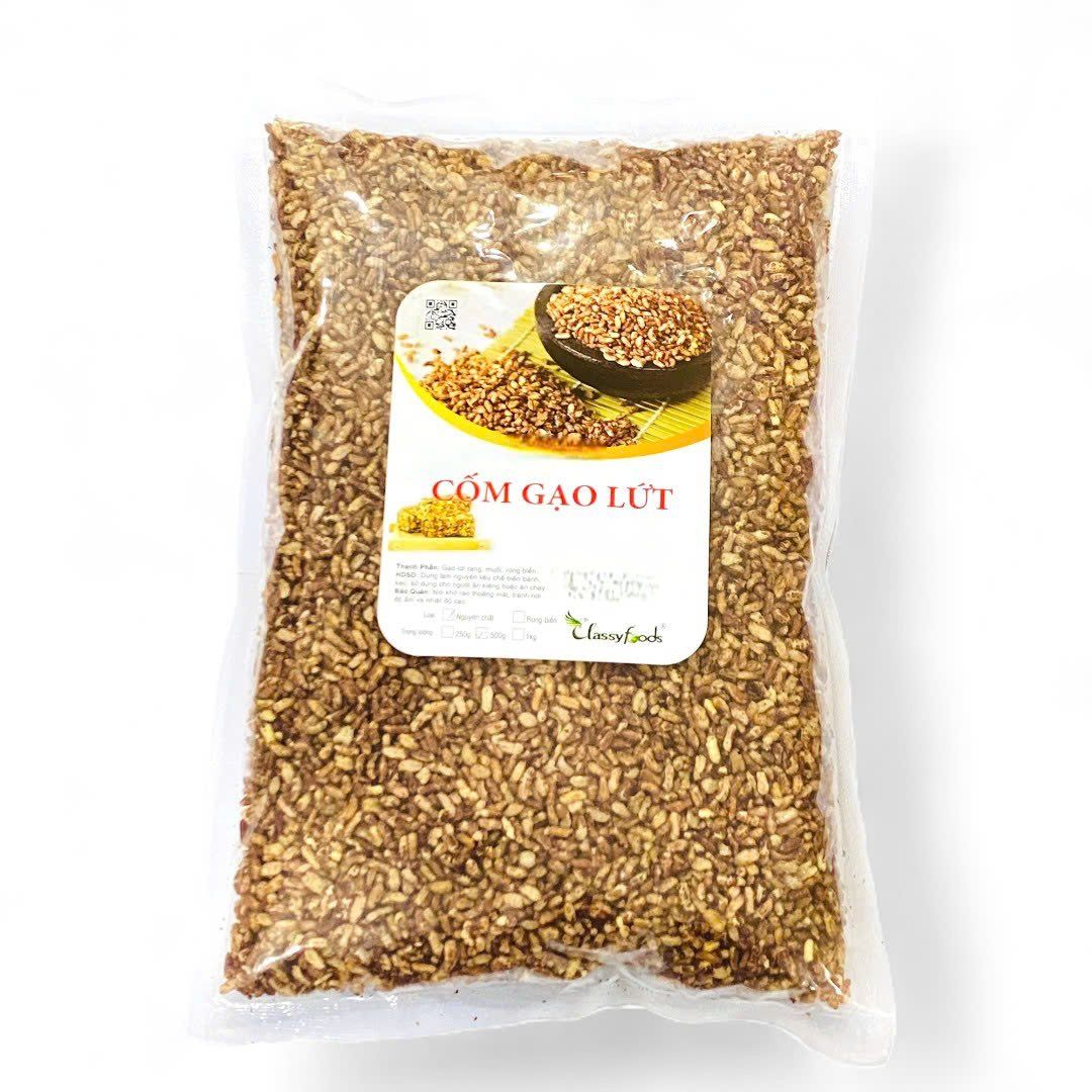 Cốm Gạo lứt nguyên vị Classyfoods 500gr.