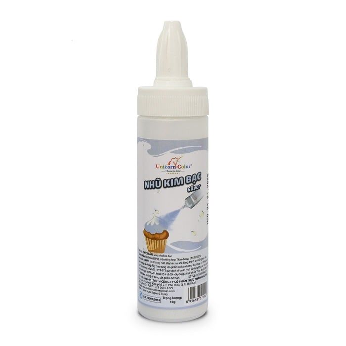 Màu nhũ kim bạc Unicorn color 10g