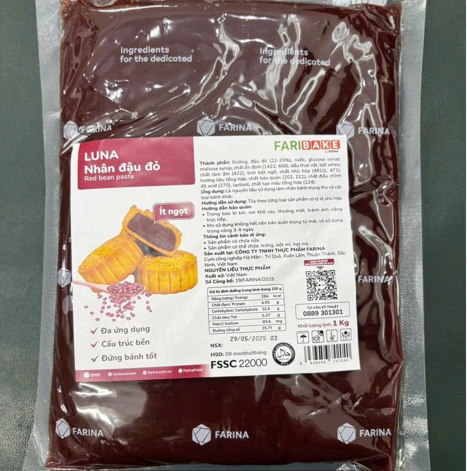 Nhân đậu đỏ Farina Luna 1kg