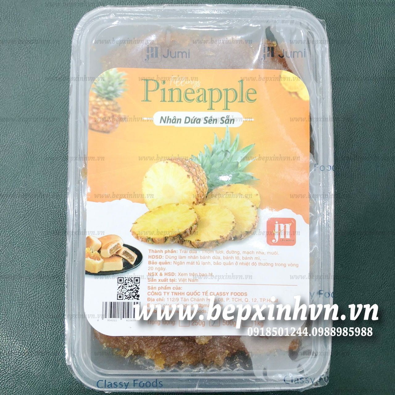 Nhân dứa sên sẵn Classy foods  500g