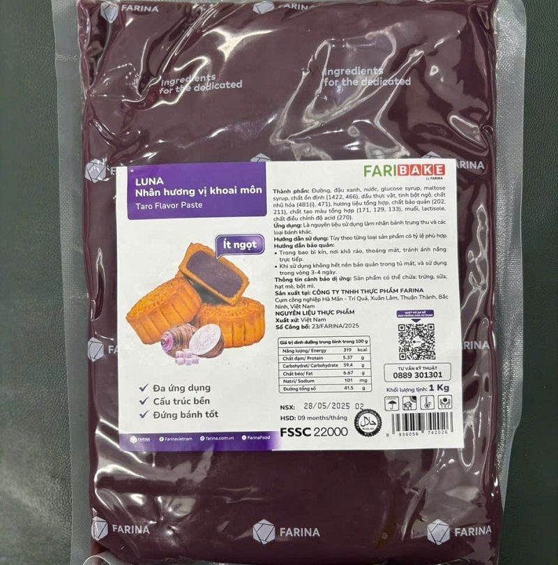 Nhân khoai môn Farina Luna 1kg