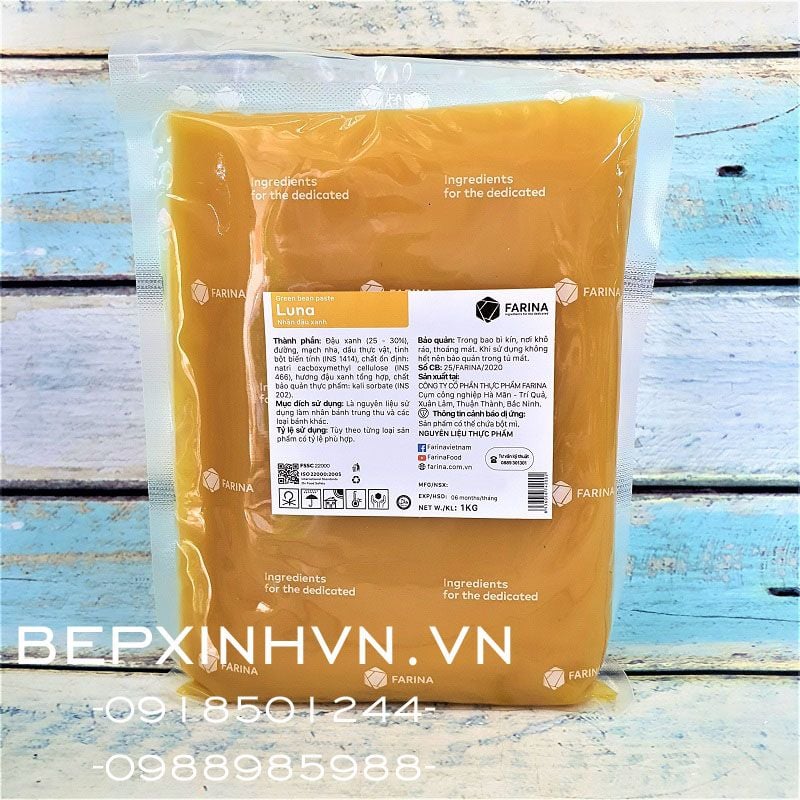 Nhân trung thu đậu xanh Luna 1kg