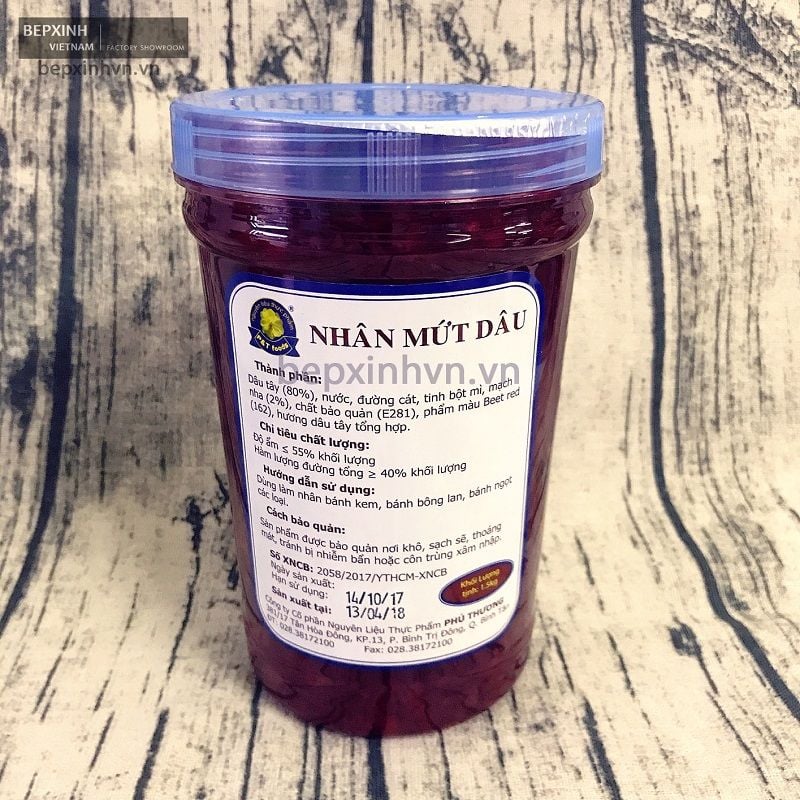 Nhân mứt dâu Phú Thương 1,5kg.