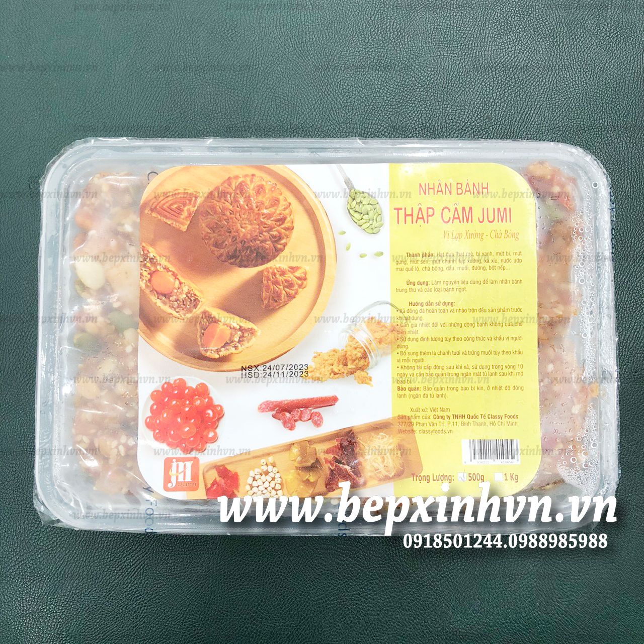 Nhân thập cẩm Jumi vị lạp xưởng chà bông heo Classy Foods