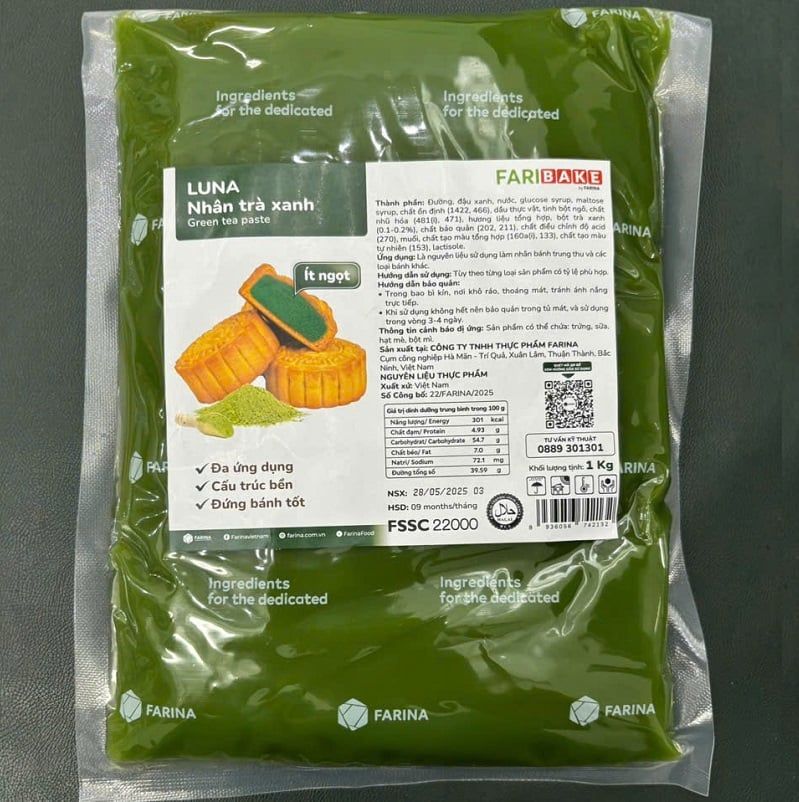 Nhân trà xanh Farina Luna 1kg