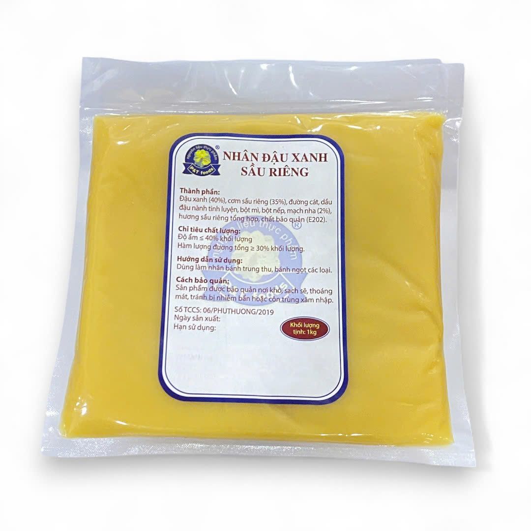 Nhân trung thu đậu xanh sầu riêng Phú Thương 1kg.