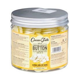 Sô cô la Compound trắng nút Cacao talk 250g.