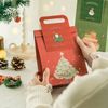 Túi giấy quai xách Giáng Sinh Merry Christmas xanh đỏ