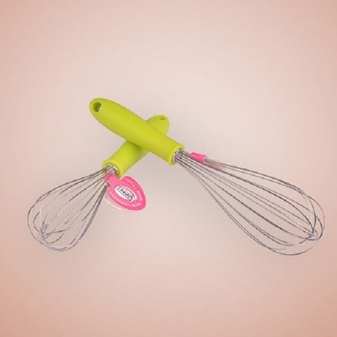 Đánh trứng inox cán nhựa Bakest (2 size)