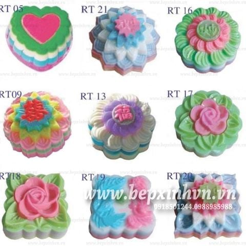 Set 2 Khuôn trung thu rau câu Vĩnh Trường.