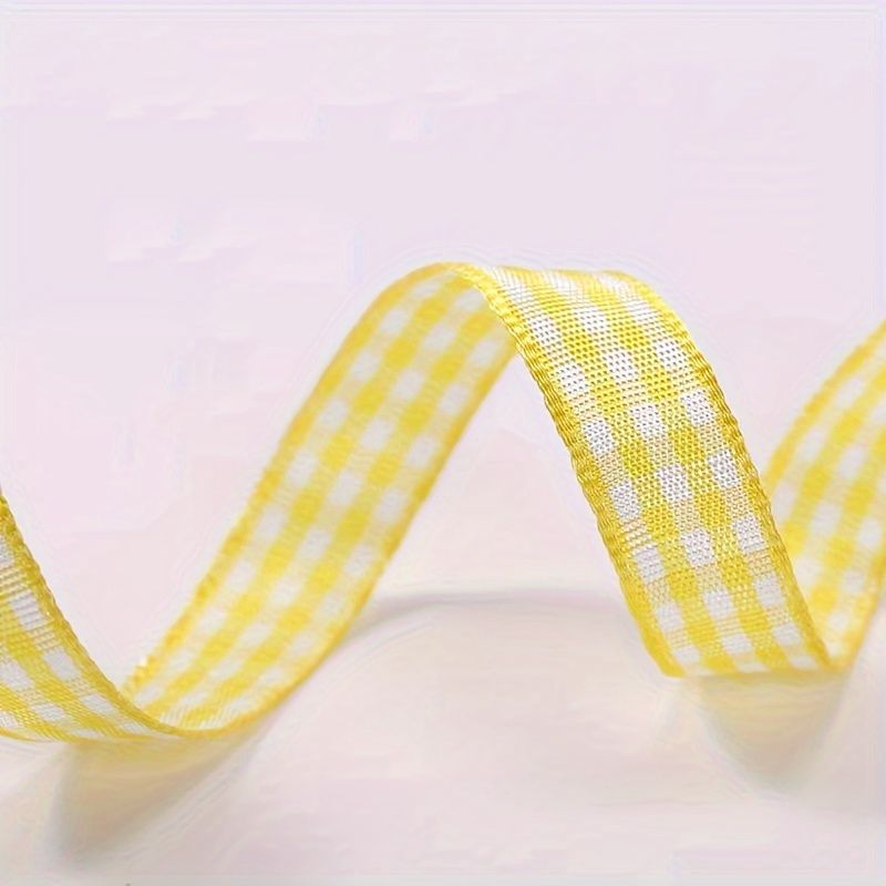 Ruy băng caro vàng 1cm x 45m