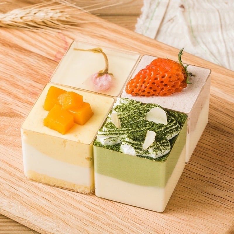 Ly tiramisu vuông mini LC 4245 (set 50)