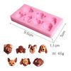 Khuôn silicon 4D 7 chú chó nhỏ