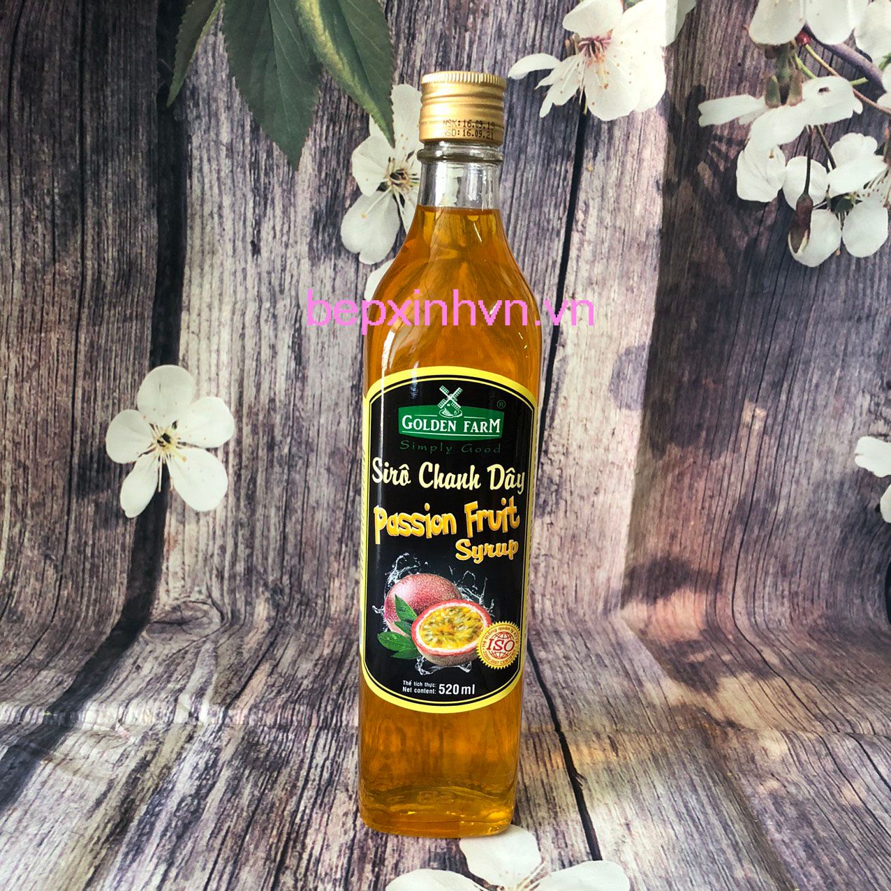 Sirô chanh dây Golden Farm 520ml