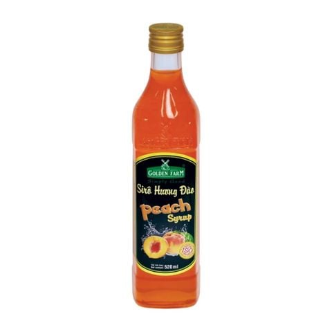 Sirô hương đào Golden Farm 520ml