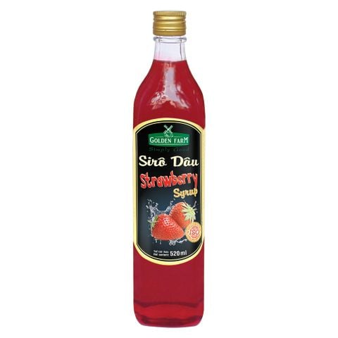 Sirô hương dâu Golden Farm 520ml