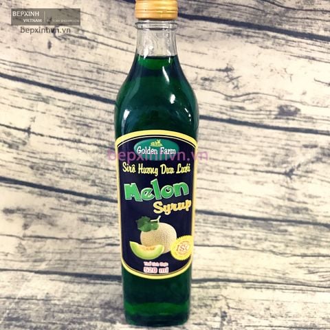 Sirô hương dưa lưới Golden Farm 520ml