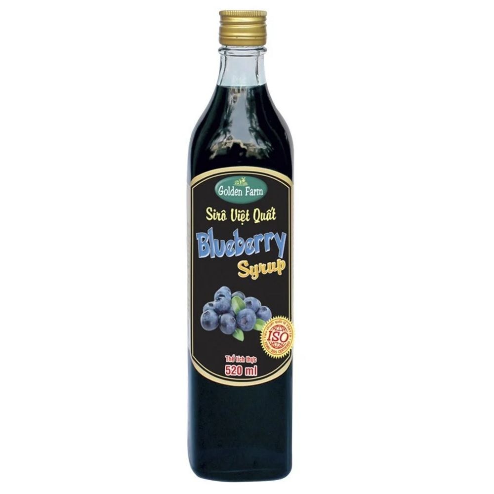 Sirô hương Việt Quất Golden Farm 520ml