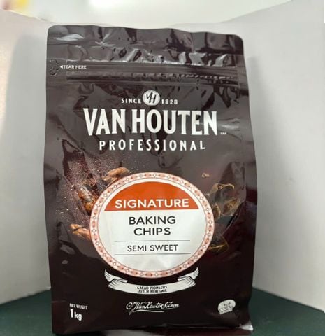Socola chip đen Van Houten 1kg.