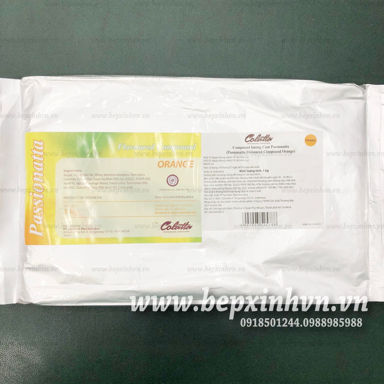 Socola Colatta màu cam