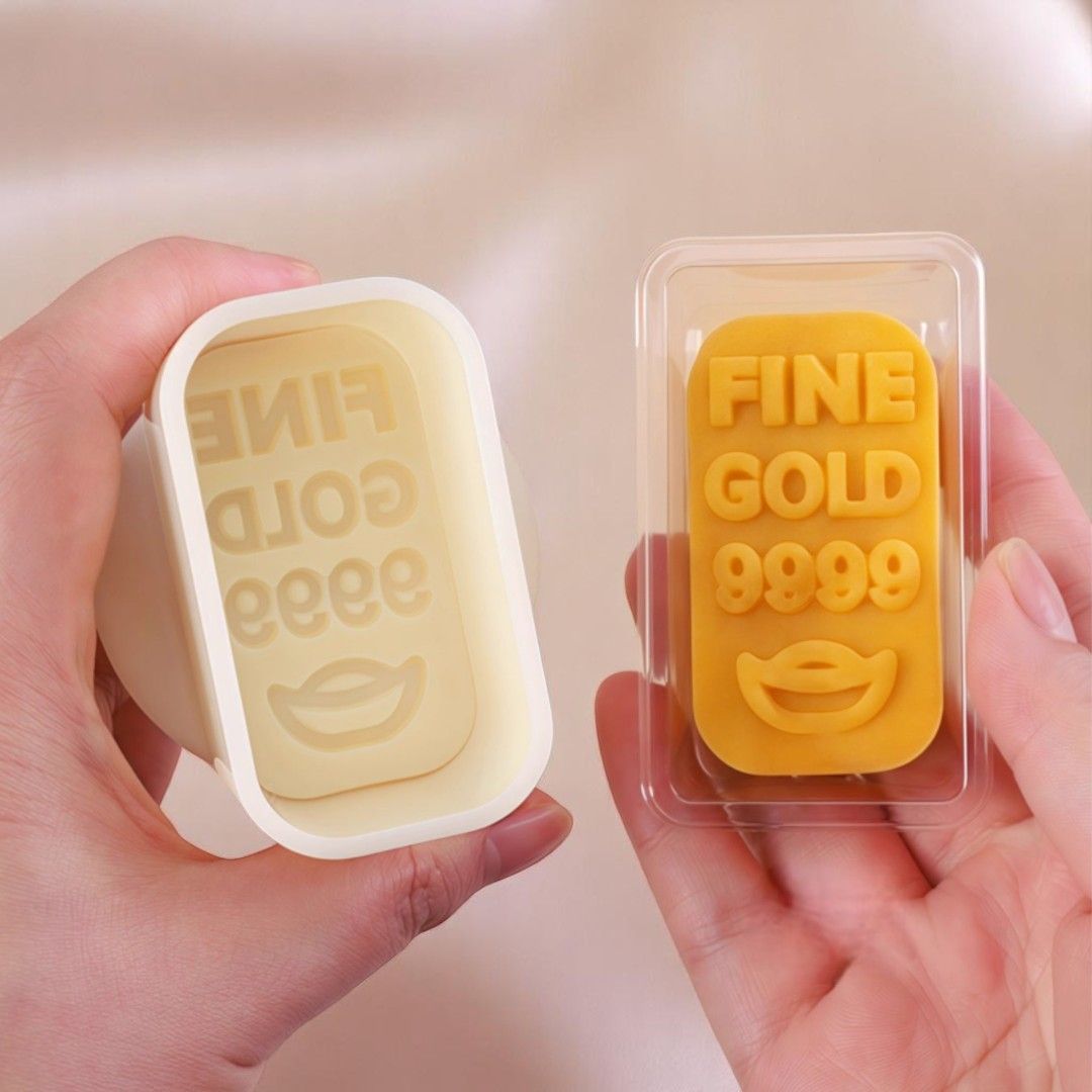 Khuôn trung thu lò xo 50g tay khóa 1 mặt Thỏi Vàng 9999