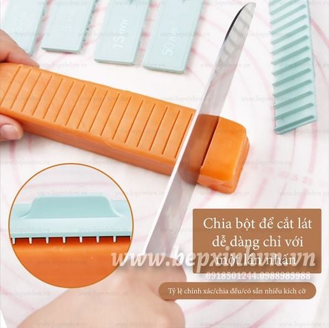 Bộ thước chia vạch cắt bột, cắt bánh