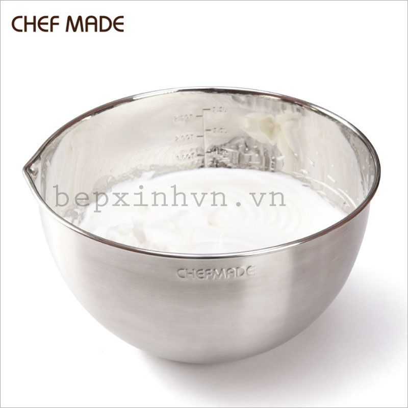 Tô trộn bột chia vạch 24cm Chefmade WK9365