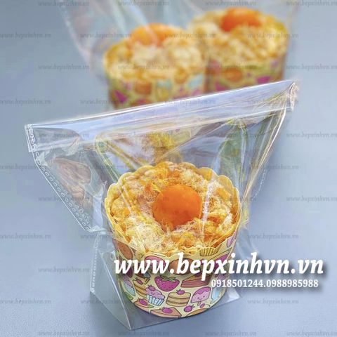 Túi cupcake đơn trong đựng bánh kẹo 13x17cm