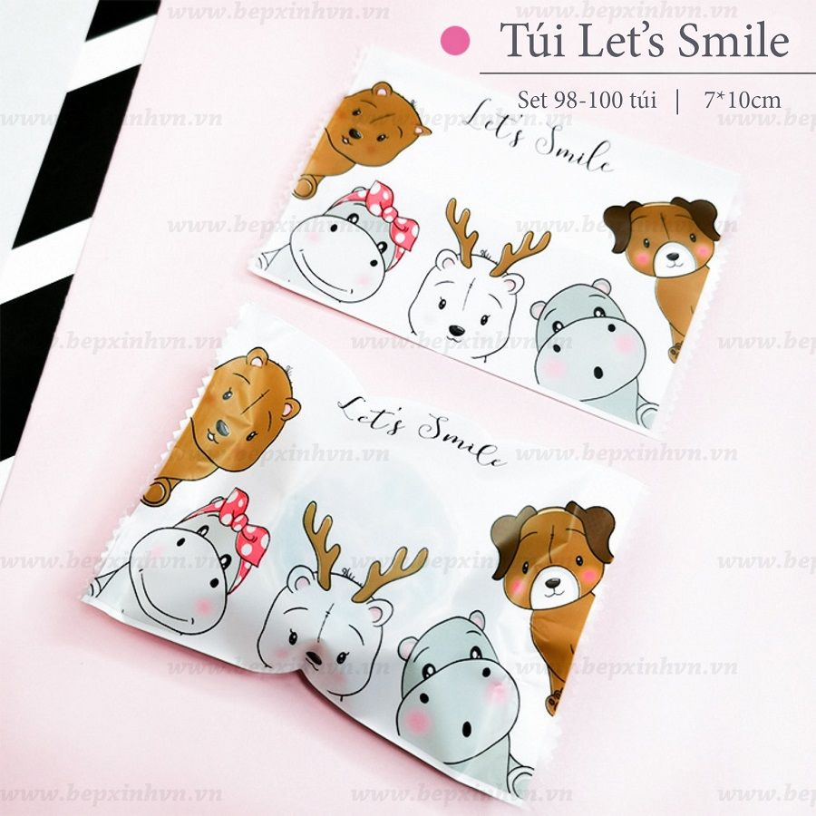 Túi hàn 7x10cm động vật Let's Smile